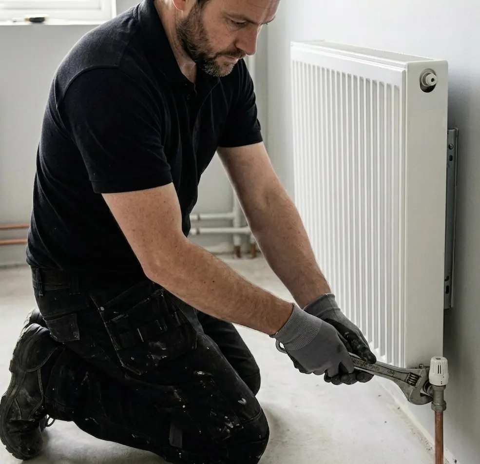 Radiator installation in Brackley
